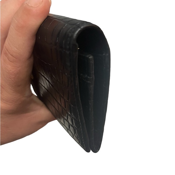 SALVATORE FERRAGAMO PURSE VARA EMBOSSING LEATHER BLACK WOMEN - Picture 7 of 12